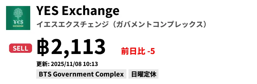 YES Exchange イエスエクスチェンジ（ガバメントコンプレックス）