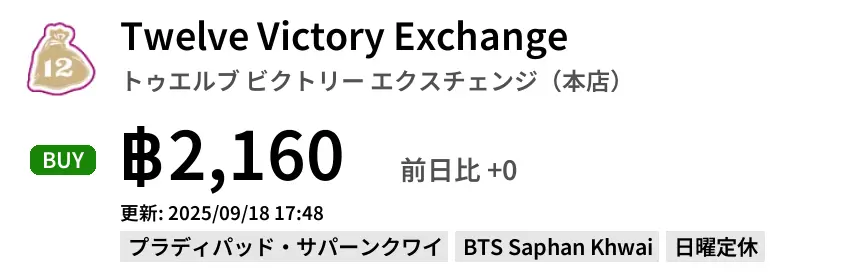 Twelve Victory Exchange トゥエルブ ビクトリー エクスチェンジ（本店）