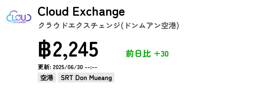 Cloud Exchange クラウドエクスチェンジ(ドンムアン空港)