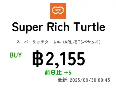 Super Rich Turtle スーパーリッチタートル（ARL/BTSパヤタイ）